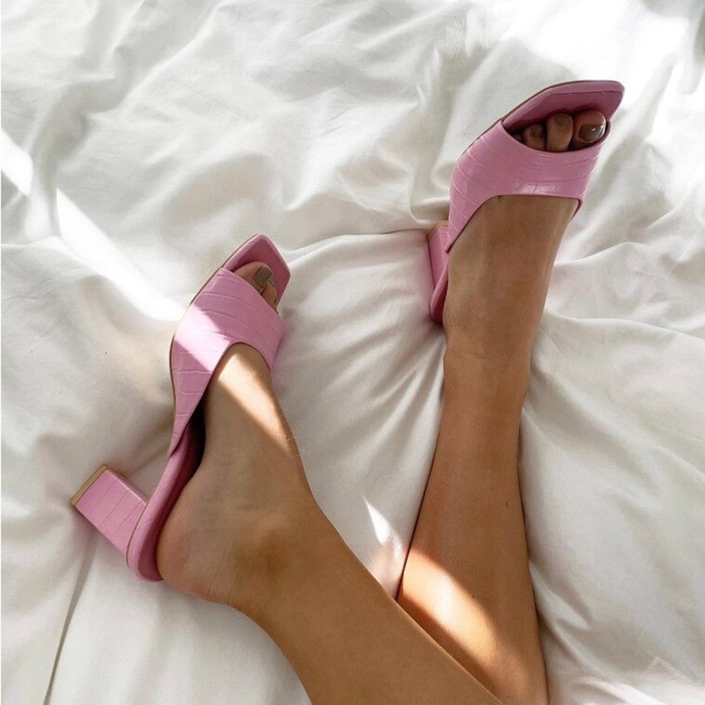 princess polly clair de lune heels pink